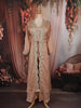 Peach Pink Floral Sequins and Zari Embroidered Design Georgette Part Wear Skirt and Top