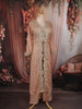 Peach Pink Floral Sequins and Zari Embroidered Design Georgette Part Wear Skirt and Top