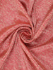 Peach Pink Floral Woven Design Pure Banarasi Saree