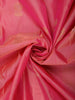 Peach Pink Floral Woven Design Pure Kanchipuram Silk Saree with Contrast Floral Zari Border