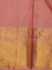 Peach Pink Floral Woven Pure Kanchipuram Silk Saree