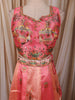 Peach Pink Traditional Motif Printed and Stone Embellished Design Tussar Silk Festive Lehenga with Matching Dupatta