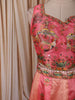 Peach Pink Traditional Motif Printed and Stone Embellished Design Tussar Silk Festive Lehenga with Matching Dupatta