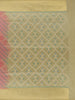 Peach Pink Zigzag Design Tussar Silk Saree With Contrast Border