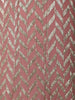 Peach Pink Zigzag Sequins Design Kids Georgette Gown