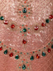Peach Rose Gold Geometric Sequins and Beads Embroidered Design Tissue Silk Palazzo Suit with Matching Dupatta