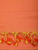 Peach Solid Design Cotton Casual Wear Saree with Kalamkari Blouse