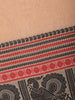 Peach Solid Design Cotton Saree