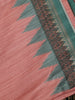 Peach Solid Designed Soft Silk Saree - Diadem