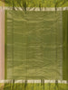 Peach Woven Design Pure Kanchipuram Silk Saree with Olive Green Floral Zari Border - Diadem