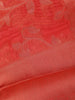 Peach Floral Design Tissue Silk Saree - Diadem