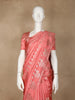 Peach Floral Designed Semi Silk Fancy Saree