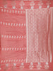 Peach Floral Designed Semi Silk Fancy Saree