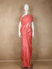 Peach Floral Designed Semi Silk Fancy Saree