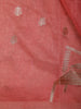 Peach Floral Designed Semi Silk Fancy Saree