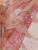 Peach Floral Designed Tissue Silk Saree - Diadem
