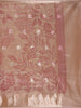 Peach Floral Designed Tissue Silk Saree - Diadem
