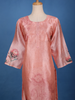 Peach Pink Floral Printed Cotton Kurti - Diadem