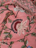 Peach Pink Solid Sequin Embellishment Organza Saree - Diadem