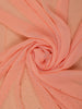 Peach Sequins Design Satin Saree - Diadem