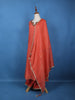Peach Solid Zardosi Worked Semi Silk Salwar Suit