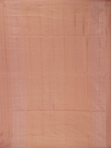 Peach Striped Design Soft Silk Saree - Diadem