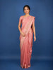 Peach floral Design Semi Tissue Saree