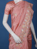 Peach floral Design Semi Tissue Saree - Diadem