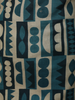 Peacock Blue Abstract Printed Design Cotton Straight Cut Salwar Suit with Dupatta