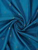 Peacock Blue Butta Design Woven Pure Kanchipuram Silk Saree