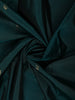 Peacock Blue Butta Zari Woven Design Pure Kanchipuram Silk Saree with Contrast Zari Border