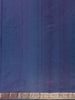 Peacock Blue Diamon Design Woven Pure Kanchipuram Silk Saree