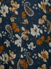 Peacock Blue Floral And Paisley Printed Cotton Salwar Suit With Dupatta