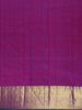 Peacock Blue Floral And Paisley Woven Pure Kanchipuram Silk Saree