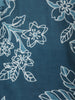 Peacock Blue Floral Design Cotton Salwar Suit