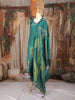 Peacock Blue Floral Design Shimmer Straight Cut Salwar Suit