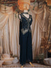 Peacock Blue Sequin Embroidered Design Chiffon Palazzo Suit