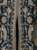 Peacock Blue Floral Embroidered Design Chiffon Palazzo Suit with Dupatta
