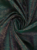 Peacock Blue Floral Woven Pure Kanchipuram Silk Saree