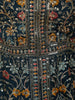 Peacock Blue Floral Zari Embroidered Design Organza Mastani Palazzo Suit