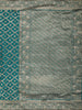 Peacock Blue Floral  Zari Woven Design Pure Banarasi Designer Saree with Designer Border