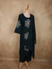 Peacock Blue Thread Embroidered Design Cotton Salwar Suit with Dupatta