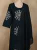 Peacock Blue Thread Embroidered Design Cotton Salwar Suit with Dupatta