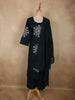 Peacock Blue Thread Embroidered Design Cotton Salwar Suit with Dupatta