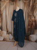 Peacock Blue Traditional Butta Printed Design Cotton Salwar Suit with Dupatta