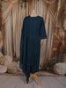 Peacock Blue Traditional Butta Printed Design Cotton Salwar Suit with Dupatta