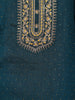 Peacock Green Embroidered Silk Palazzo Suit with Dupatta