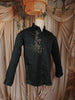 Peacock Green Tiger Face Motif Stone Embellished Design Pure Cotton Party Wear Full Sleeve Men Shirt