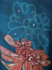 Peacock Teal Blue Floral Sequins Embroidered Design Cotton Straight Cut Salwar Suit with Dupatta