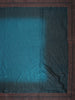 Peacock Teal Blue Stone Embellished Design Organza Designer Saree